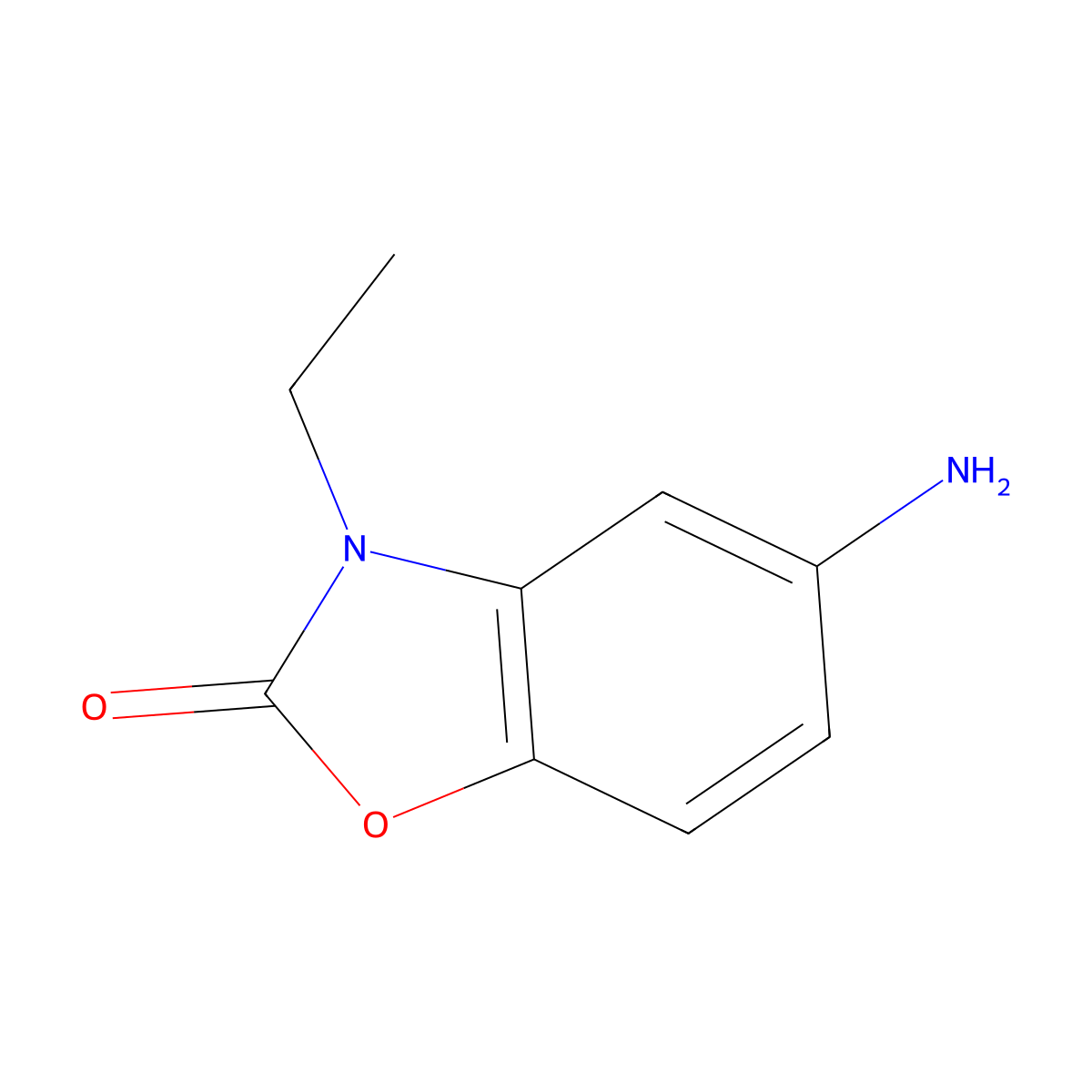 5-Amino-3-ethyl-2,3-dihydro-1,3-benzoxazol-2-one molecular structure, CAS 1017120-09-0