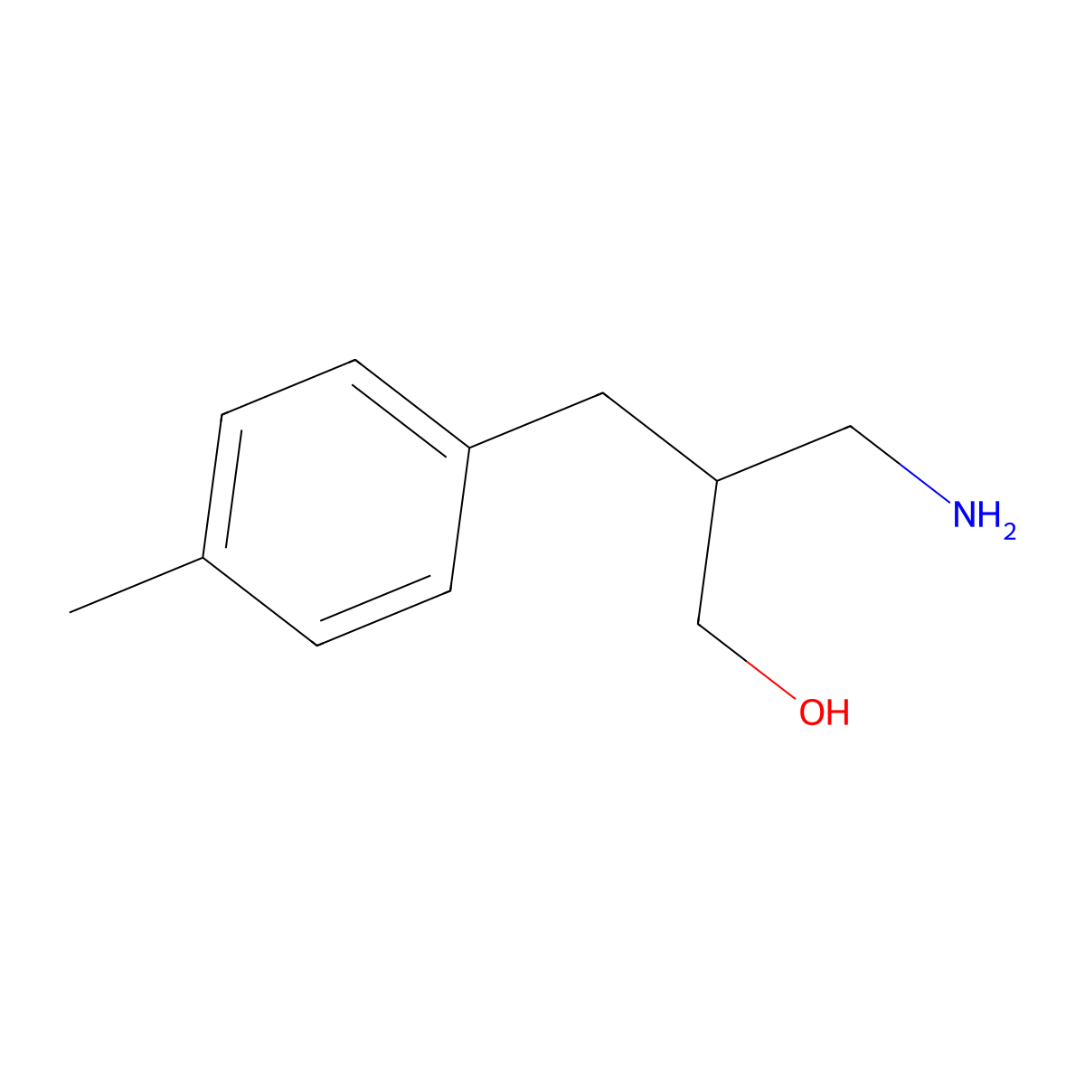 3-Amino-2-[(4-methylphenyl)methyl]propan-1-ol molecular structure, CAS 1017125-36-8
