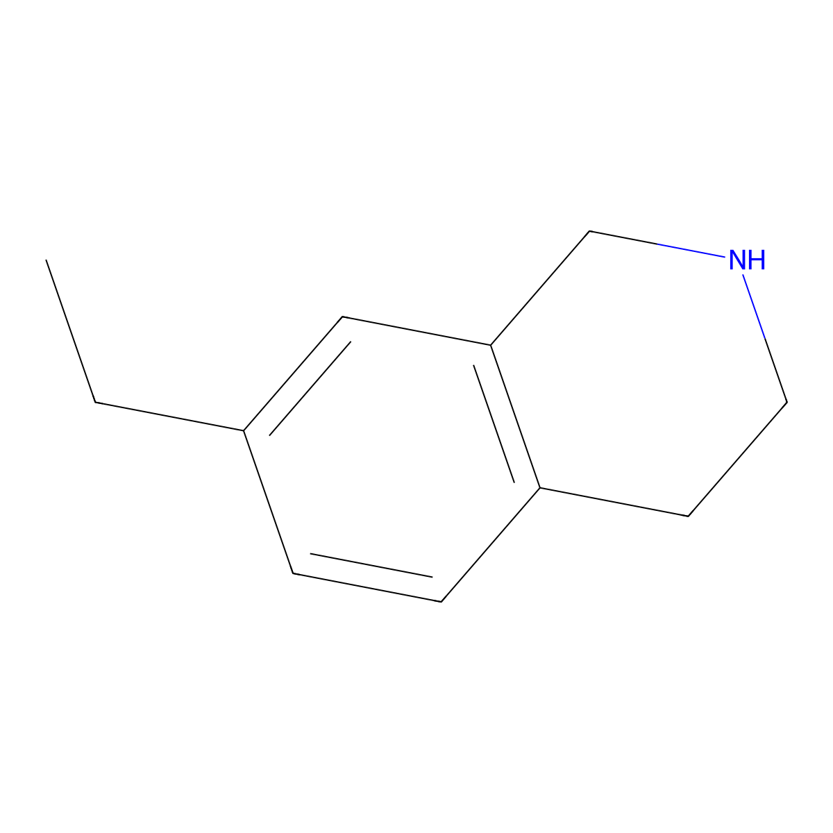7-Ethyl-1,2,3,4-tetrahydroisoquinoline molecular structure, CAS 1017125-75-5