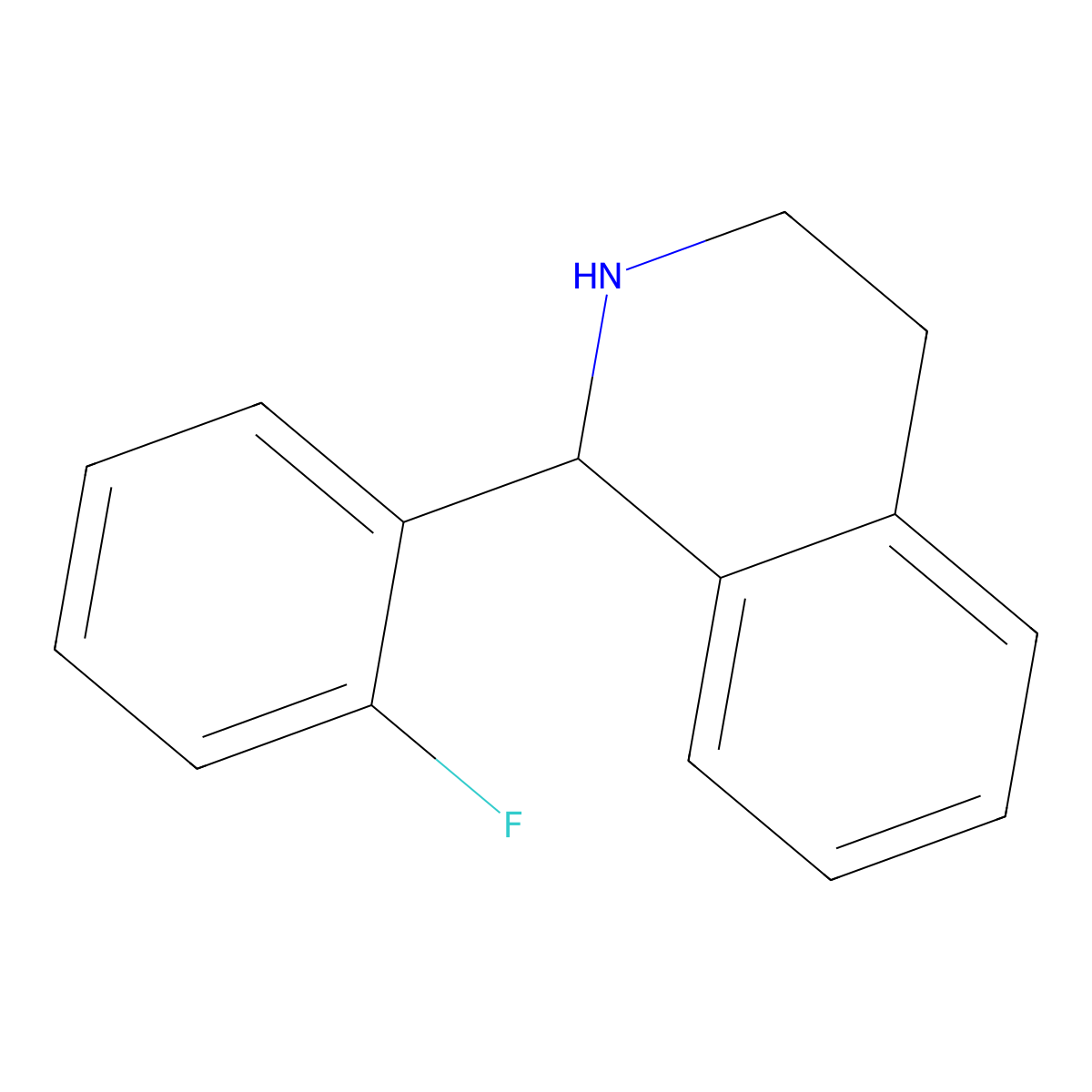 1-(2-Fluorophenyl)-1,2,3,4-tetrahydroisoquinoline molecular structure, CAS 1017125-85-7