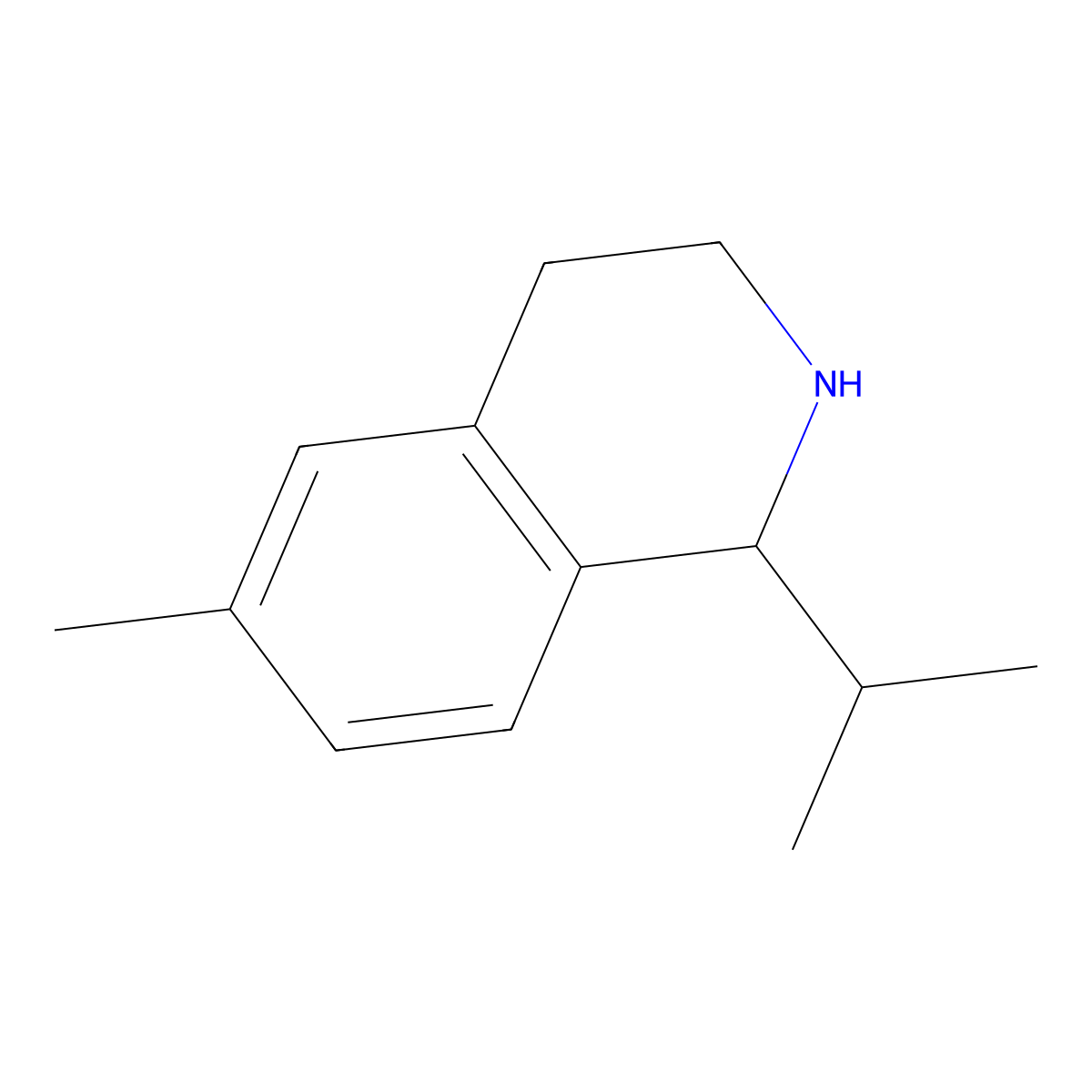 6-Methyl-1-(propan-2-yl)-1,2,3,4-tetrahydroisoquinoline molecular structure, CAS 1017126-13-4