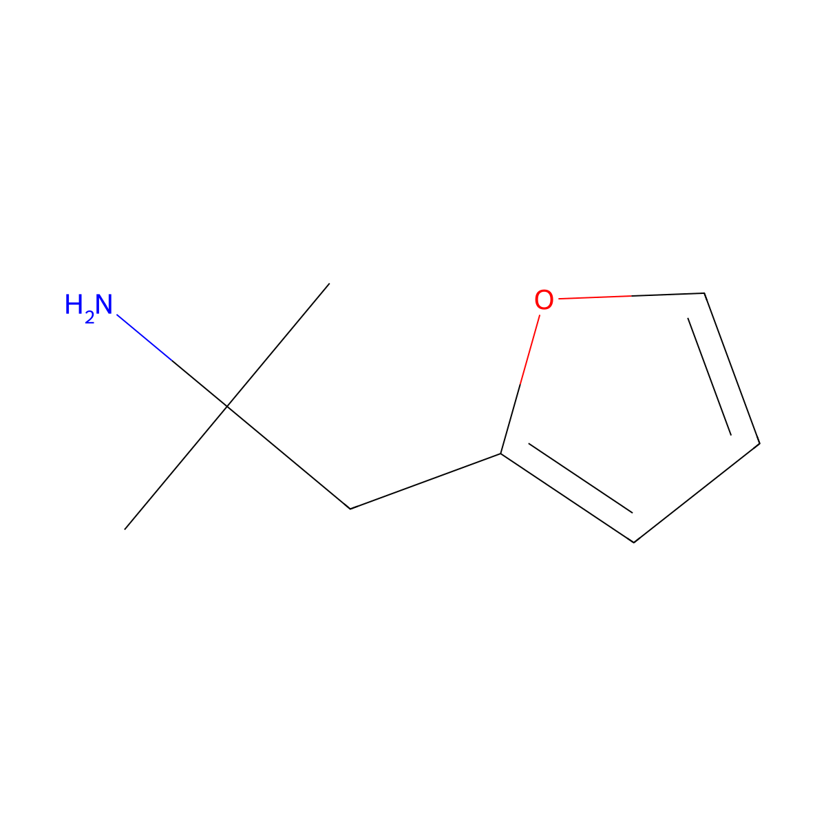 1-(Furan-2-yl)-2-methylpropan-2-amine molecular structure, CAS 1017133-26-4
