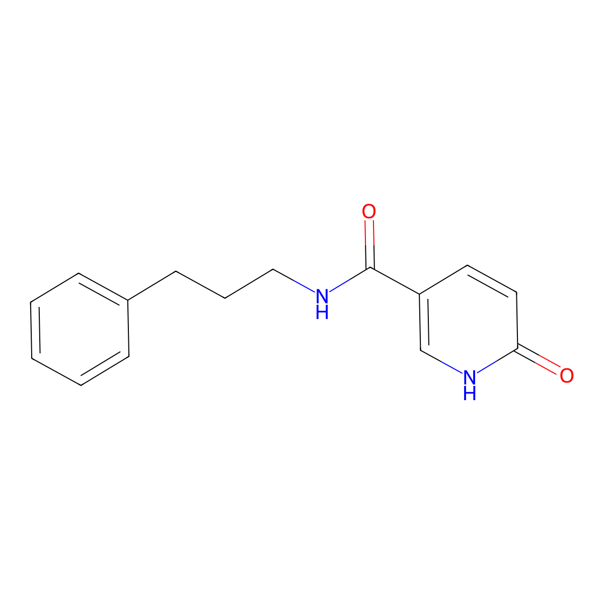 6-oxo-N-(3-phenylpropyl)-1,6-dihydropyridine-3-carboxamide molecular structure, CAS 1017137-66-4