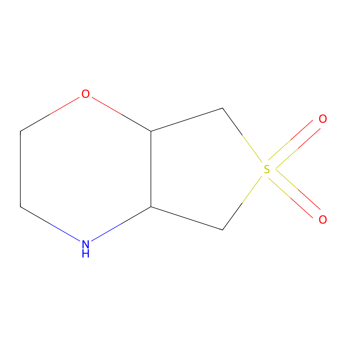 hexahydro-2H-thieno[3,4-b][1,4]oxazine 6,6-dioxide molecular structure, CAS 1017139-22-8