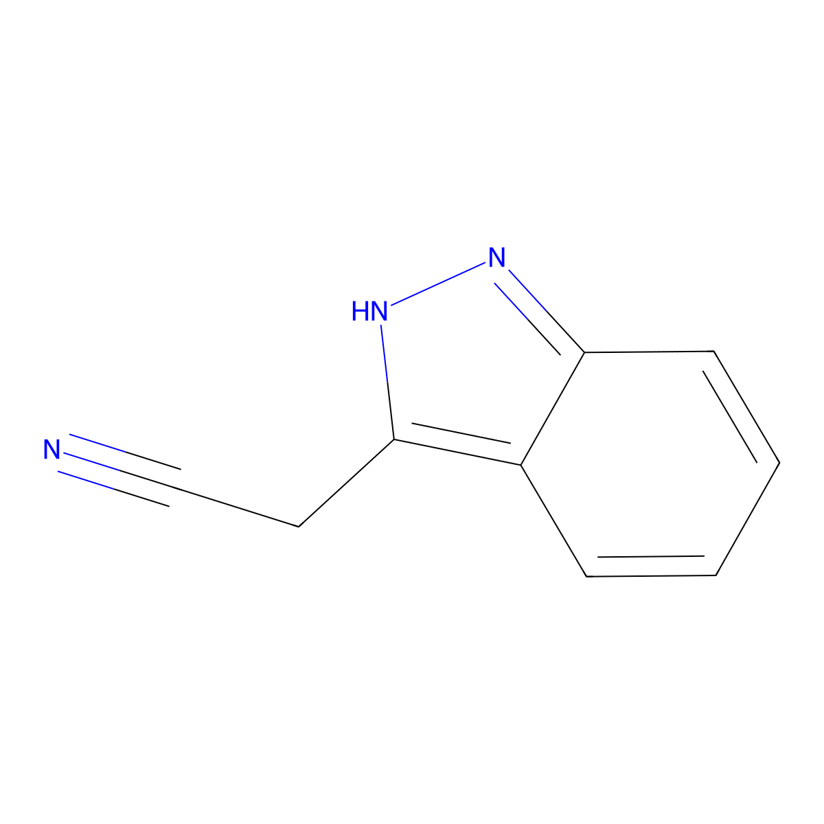 (2H-Indazol-3-yl)acetonitrile molecular structure, CAS 101714-15-2