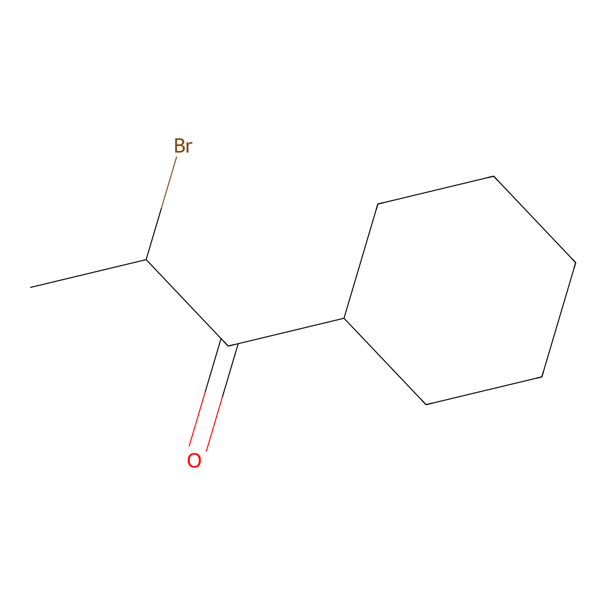 2-Bromo-1-cyclohexylpropan-1-one molecular structure, CAS 101714-60-7
