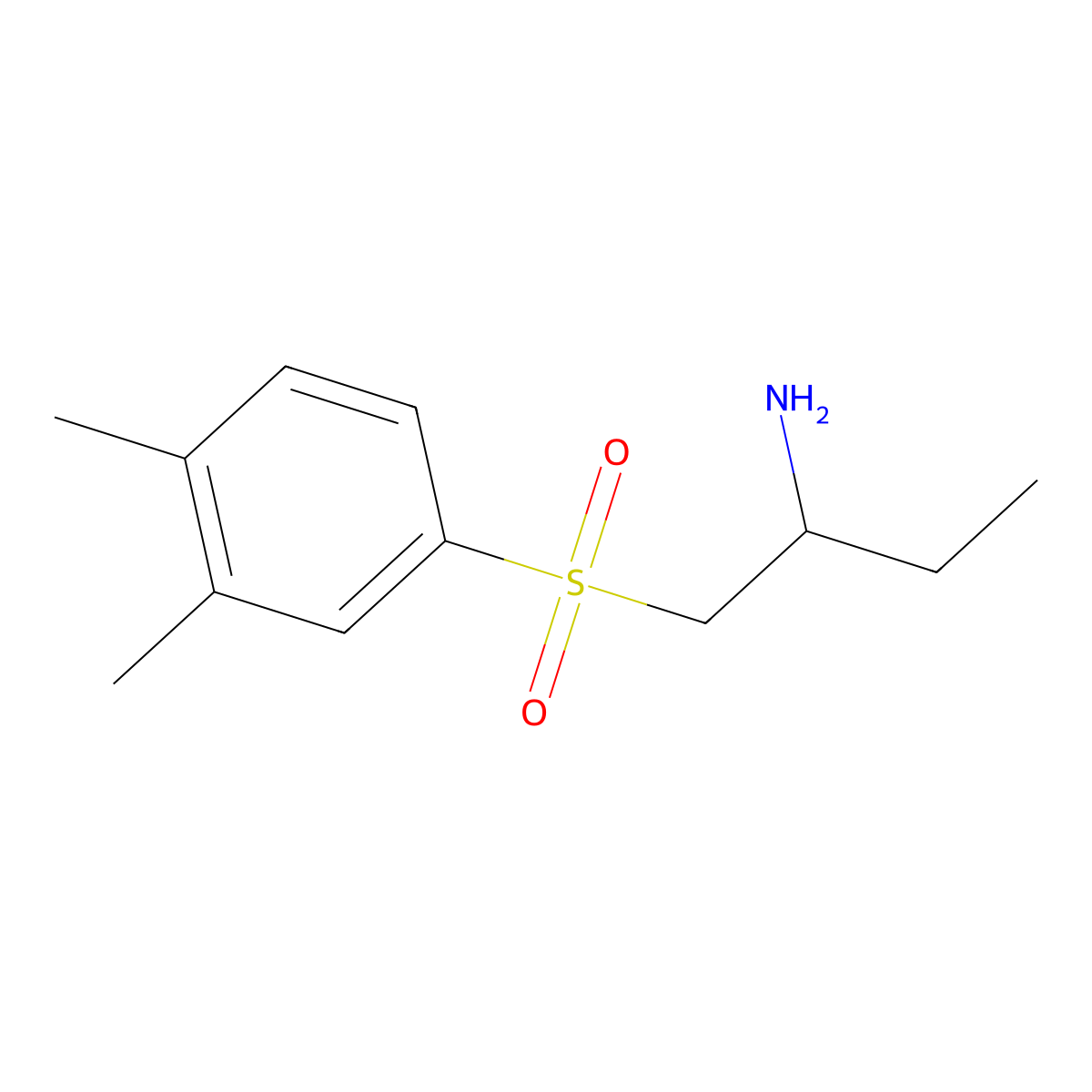 1-(3,4-Dimethylbenzenesulfonyl)butan-2-amine molecular structure, CAS 1017140-34-9