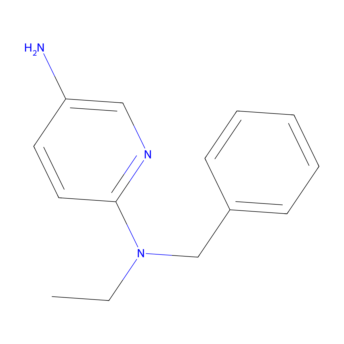 N2-Benzyl-N2-ethyl-2,5-pyridinediamine molecular structure, CAS 1017143-43-9