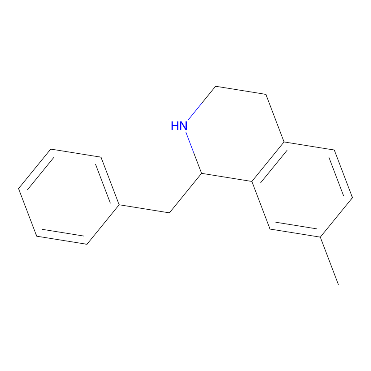 1-Benzyl-7-methyl-1,2,3,4-tetrahydroisoquinoline molecular structure, CAS 1017149-08-4