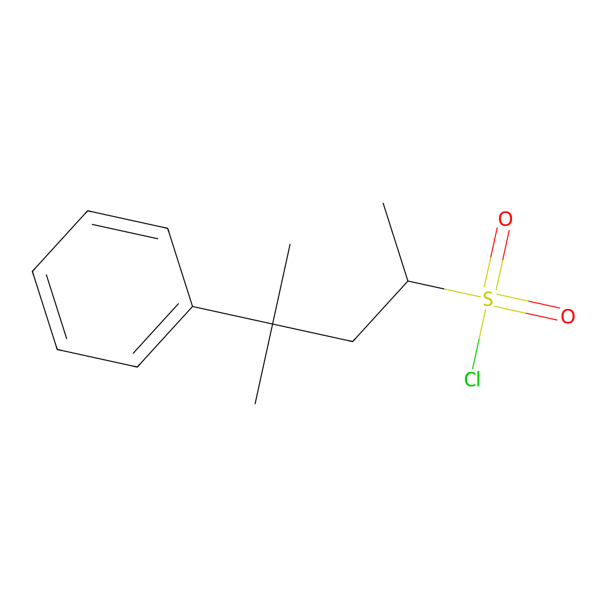 4-Methyl-4-phenylpentane-2-sulfonyl chloride molecular structure, CAS 1017159-52-2
