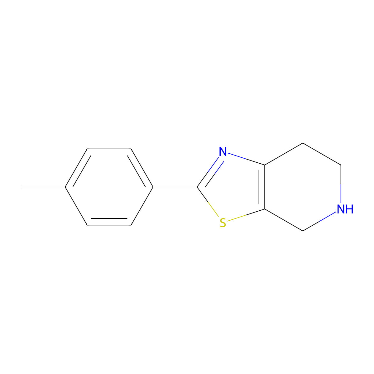 2-(4-Methylphenyl)-4,5,6,7-tetrahydro[1,3]thiazolo[5,4-c]pyridine dihydrobromide molecular structure, CAS 1017170-36-3