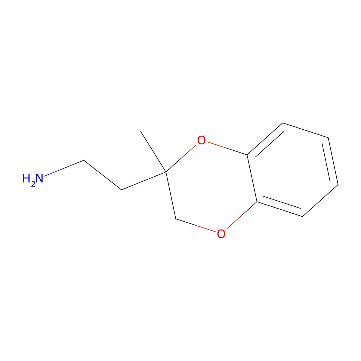 2-(2-Methyl-2,3-dihydro-1,4-benzodioxin-2-yl)ethan-1-amine molecular structure, CAS 1017170-60-3