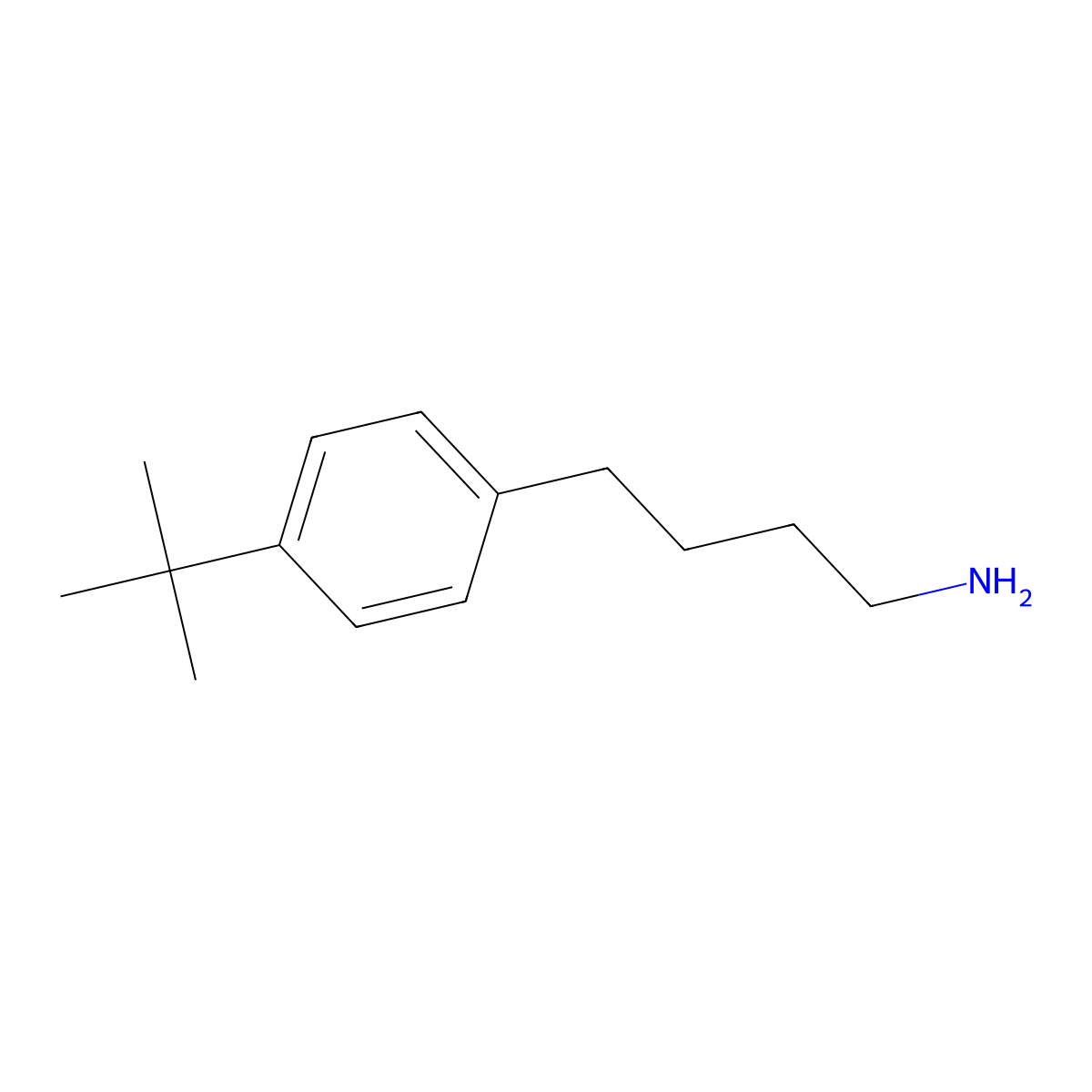 4-(4-Tert-butylphenyl)butan-1-amine molecular structure, CAS 1017176-60-1