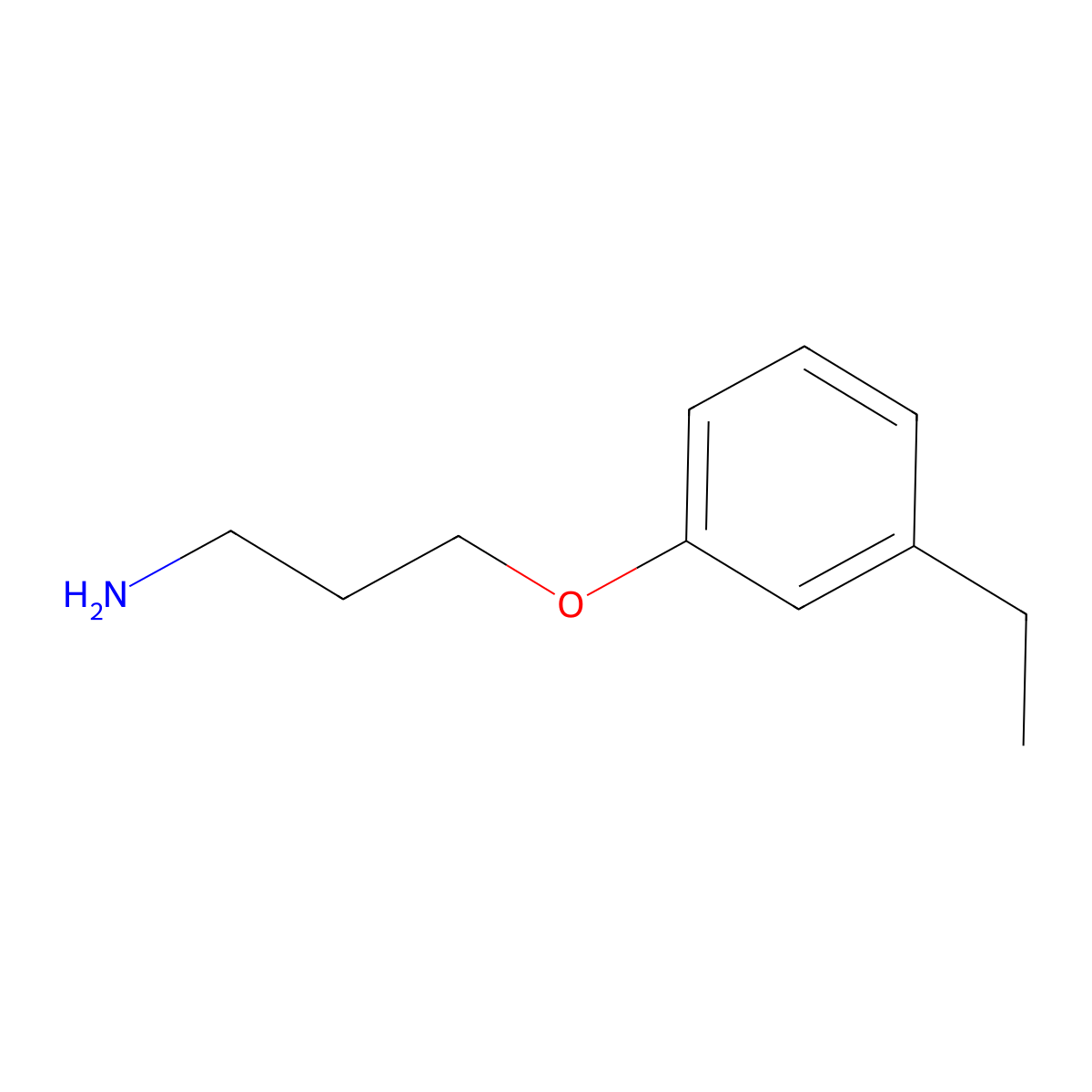 3-(3-Ethylphenoxy)propan-1-amine molecular structure, CAS 1017176-61-2