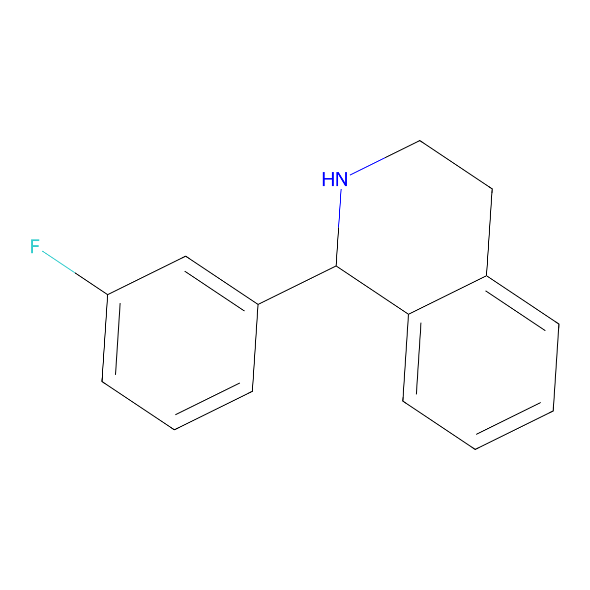 1-(3-Fluorophenyl)-1,2,3,4-tetrahydroisoquinoline molecular structure, CAS 1017177-21-7