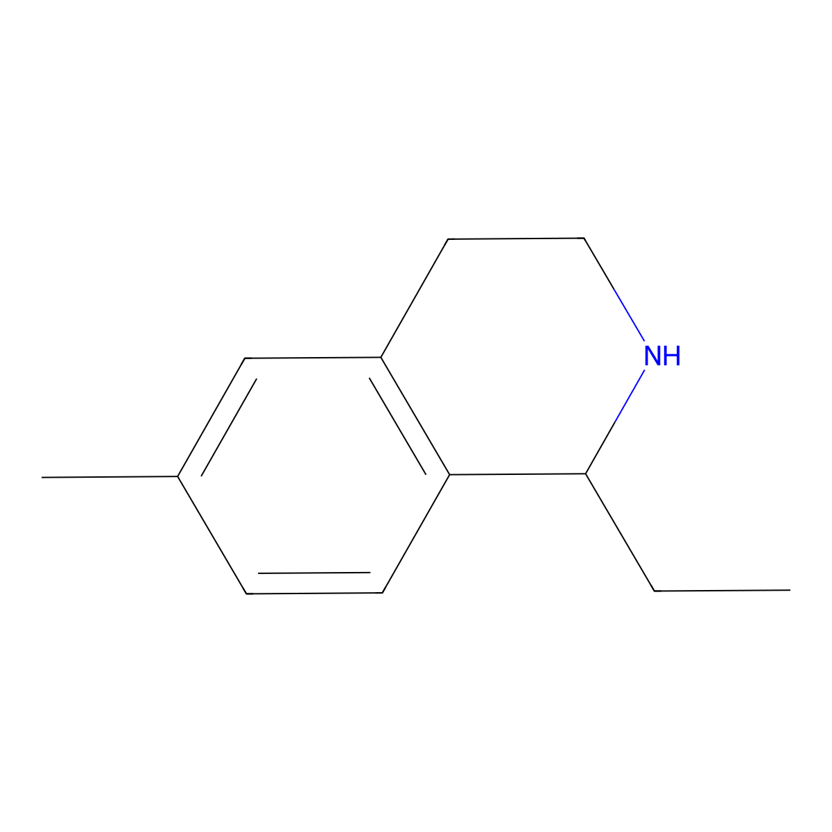 1-Ethyl-6-methyl-1,2,3,4-tetrahydroisoquinoline molecular structure, CAS 1017177-57-9