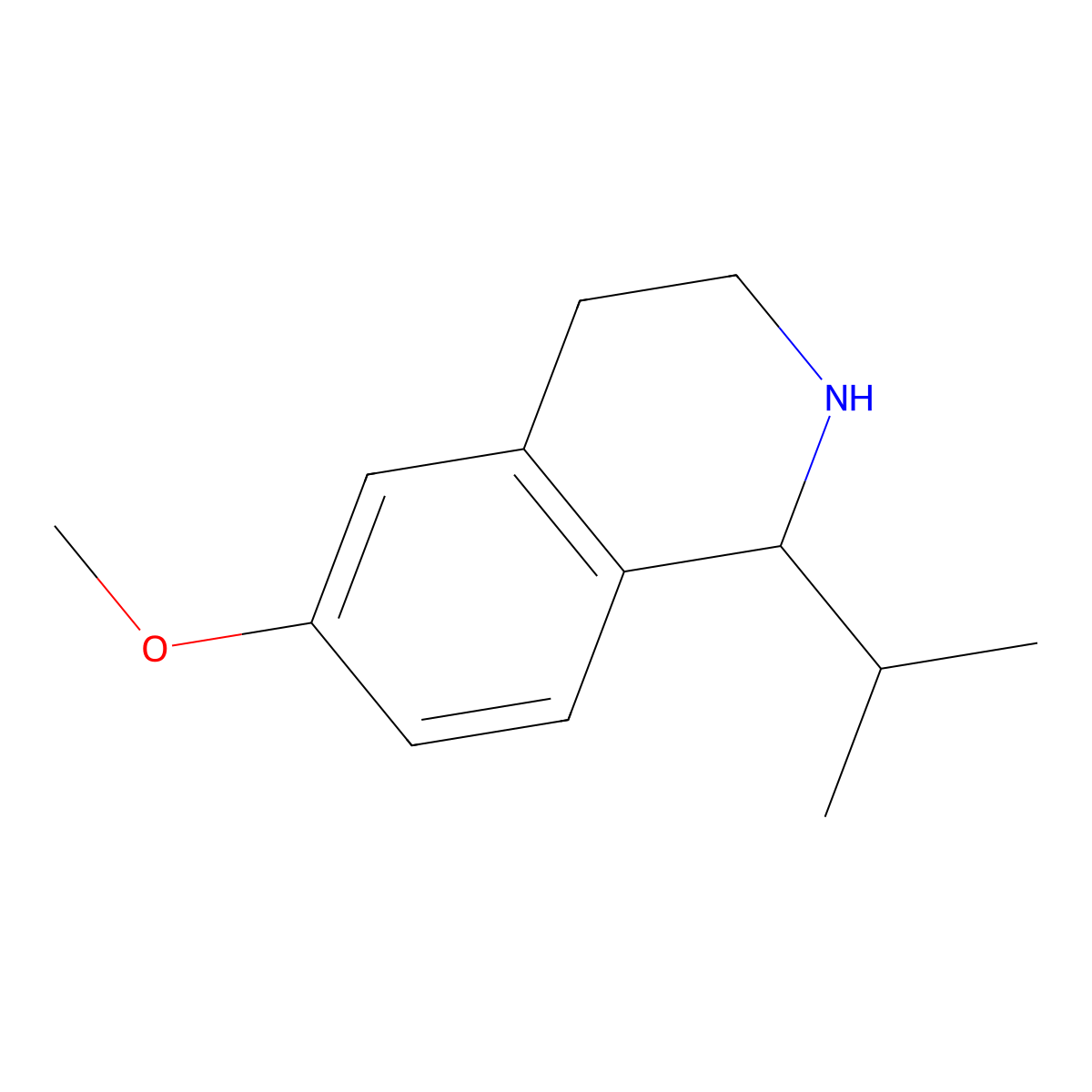 6-Methoxy-1-(propan-2-yl)-1,2,3,4-tetrahydroisoquinoline molecular structure, CAS 1017179-87-1