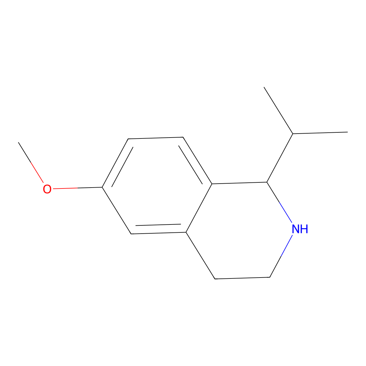 6-Methoxy-1-(propan-2-yl)-1,2,3,4-tetrahydroisoquinoline molecular structure, CAS 1017179-87-1