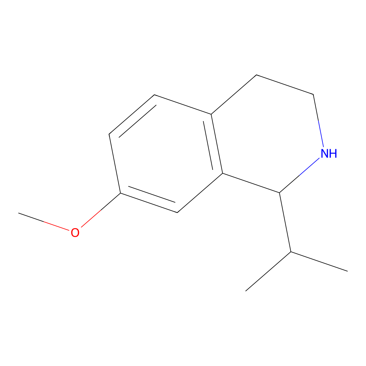 7-Methoxy-1-(propan-2-yl)-1,2,3,4-tetrahydroisoquinoline molecular structure, CAS 1017179-93-9