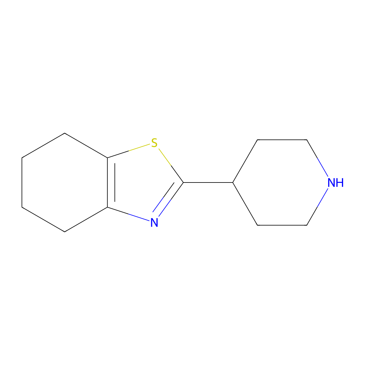 2-(Piperidin-4-yl)-4,5,6,7-tetrahydro-1,3-benzothiazole molecular structure, CAS 1017184-56-3