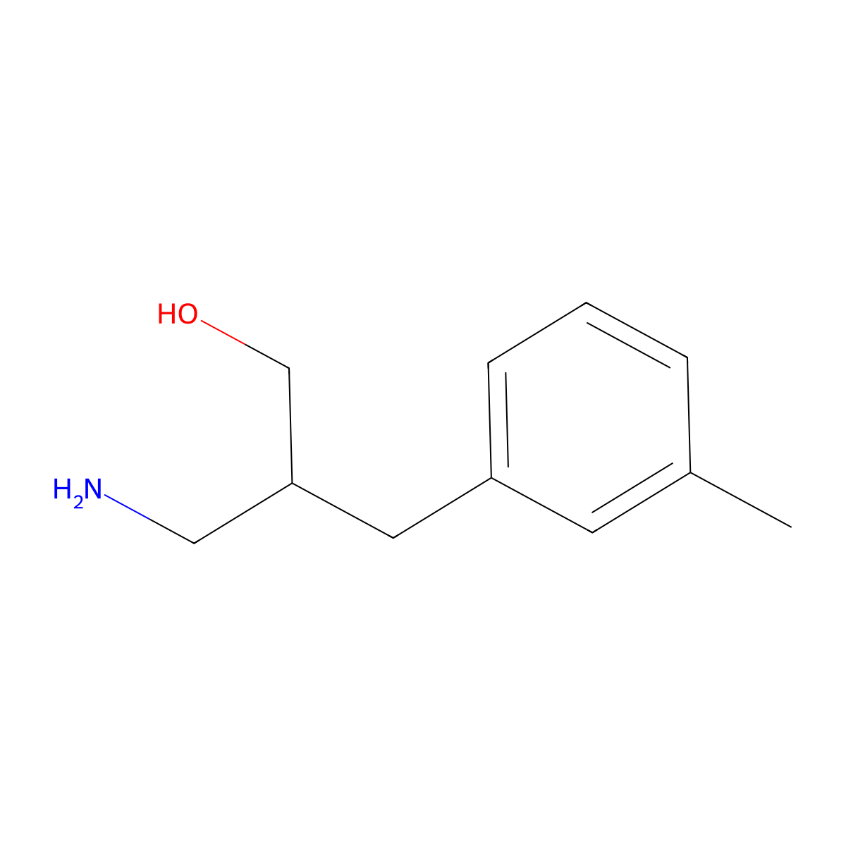 3-Amino-2-[(3-methylphenyl)methyl]propan-1-ol molecular structure, CAS 1017184-58-5