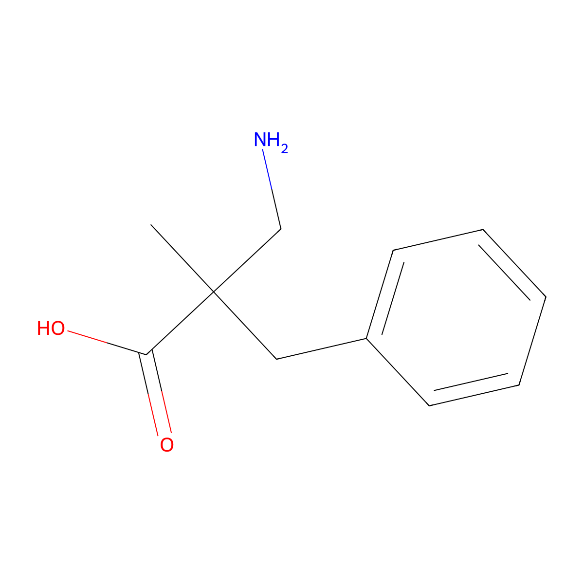 3-Amino-2-benzyl-2-methylpropanoic acid molecular structure, CAS 1017185-07-7
