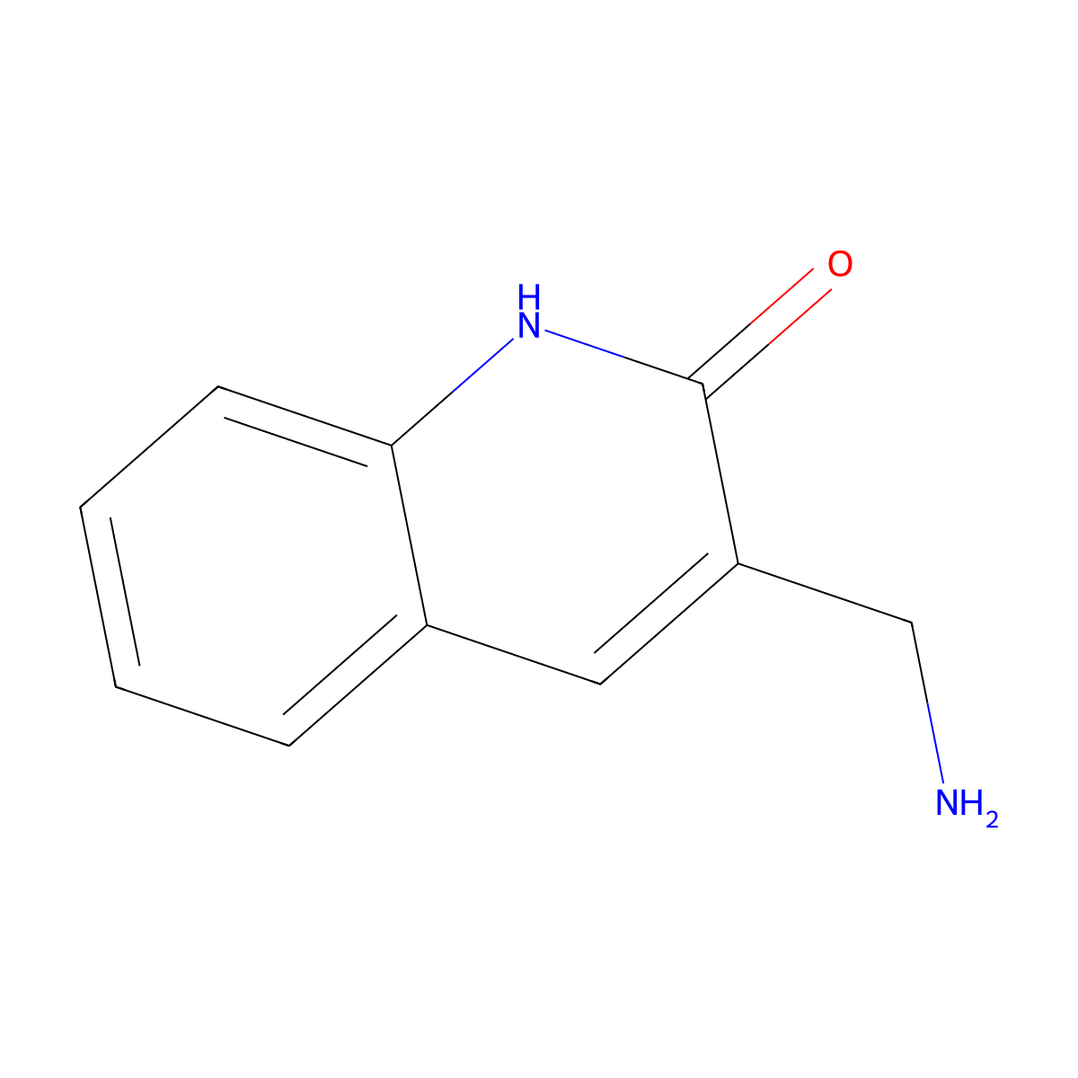 2(1H)-Quinolinone, 3-(aminomethyl)- molecular structure, CAS 1017185-43-1