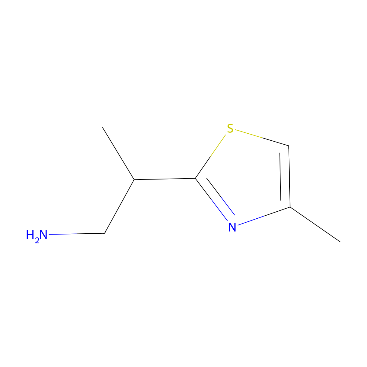 2-(4-Methyl-1,3-thiazol-2-yl)propan-1-amine molecular structure, CAS 1017185-91-9