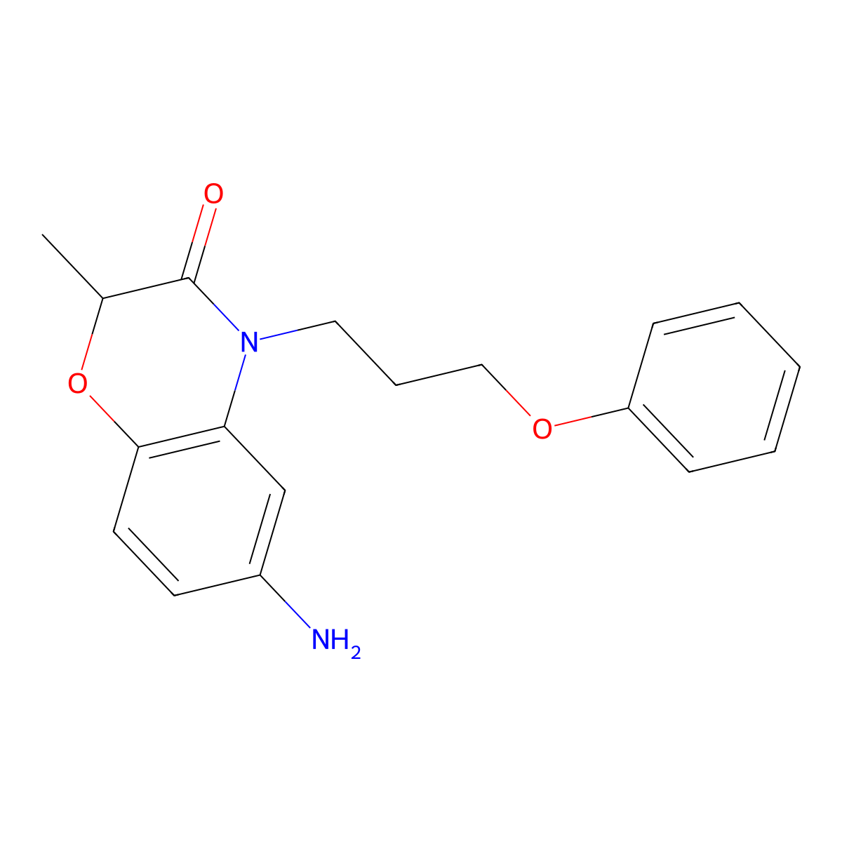 6-Amino-2-methyl-4-(3-phenoxypropyl)-2H-benzo[b][1,4]oxazin-3(4H)-one molecular structure, CAS 1017195-73-1