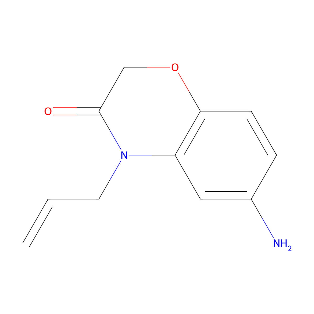 4-Allyl-6-amino-2h-benzo[b][1,4]oxazin-3(4h)-one molecular structure, CAS 1017195-93-5