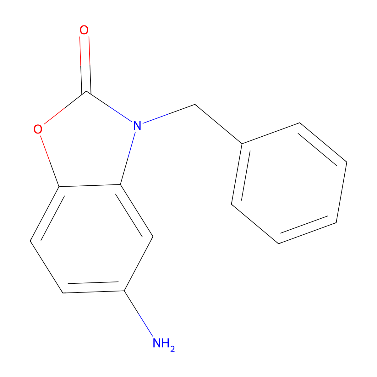 5-Amino-3-benzyl-2,3-dihydro-1,3-benzoxazol-2-one molecular structure, CAS 1017198-88-7