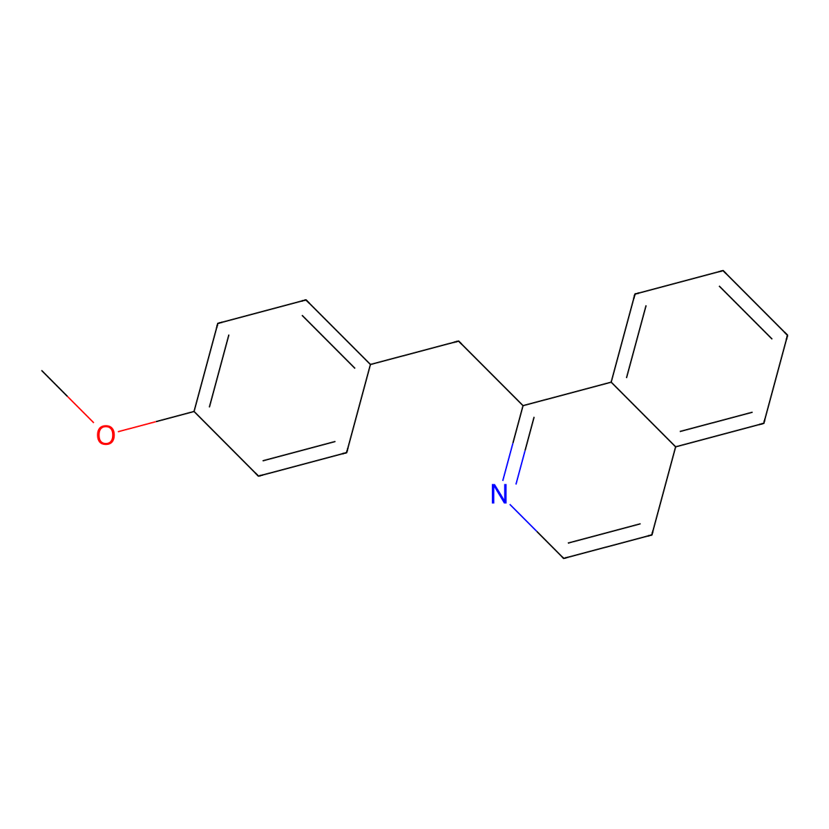 1-(4-Methoxybenzyl)isoquinoline molecular structure, CAS 10172-49-3