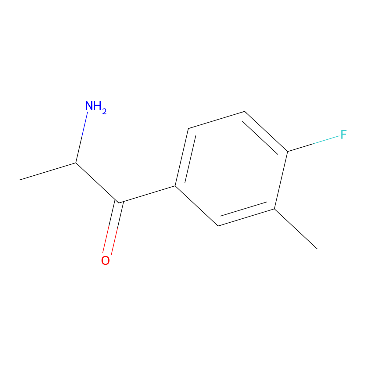 2-Amino-1-(4-fluoro-3-methylphenyl)propan-1-one molecular structure, CAS 1017200-52-0