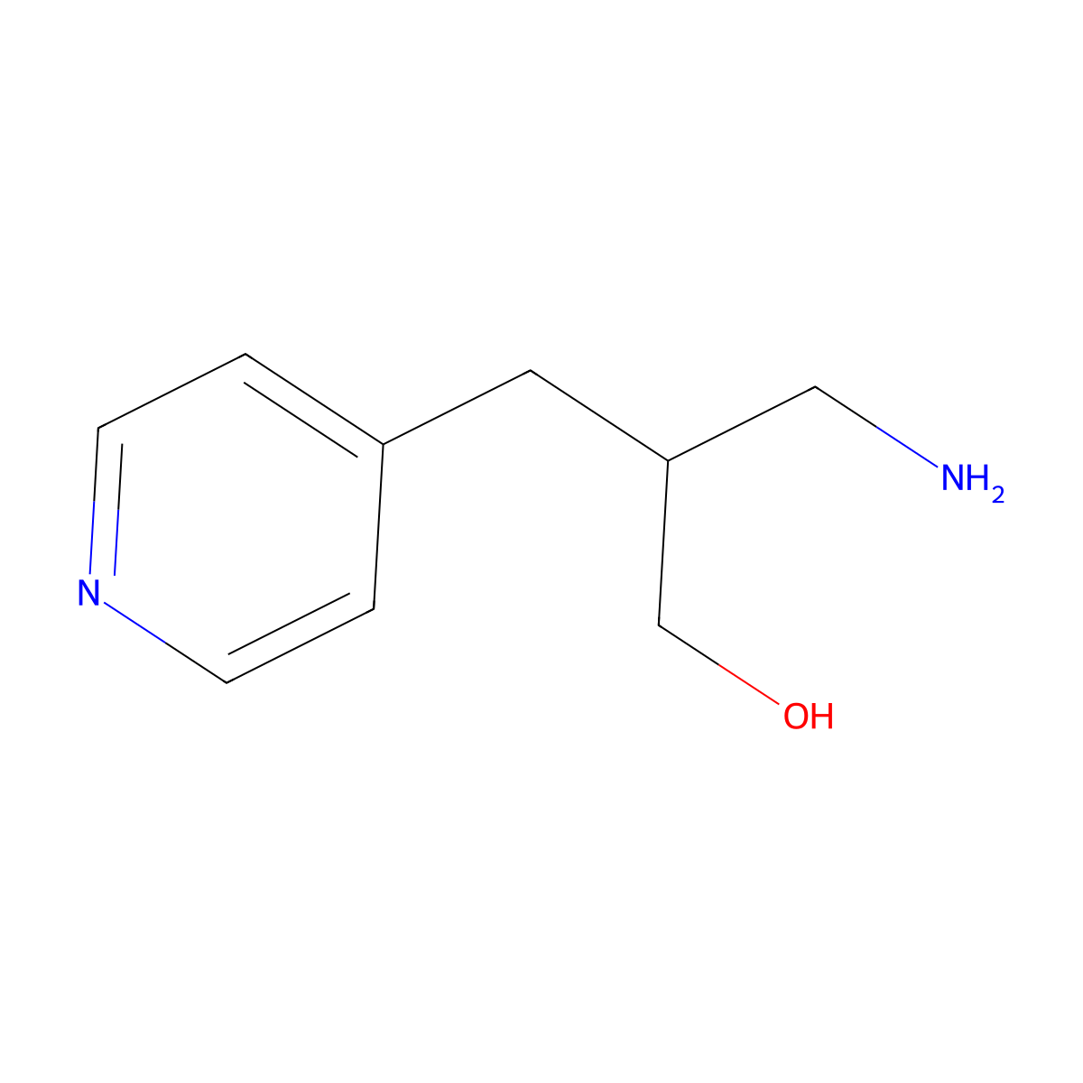 3-Amino-2-(pyridin-4-ylmethyl)propan-1-OL molecular structure, CAS 1017209-70-9