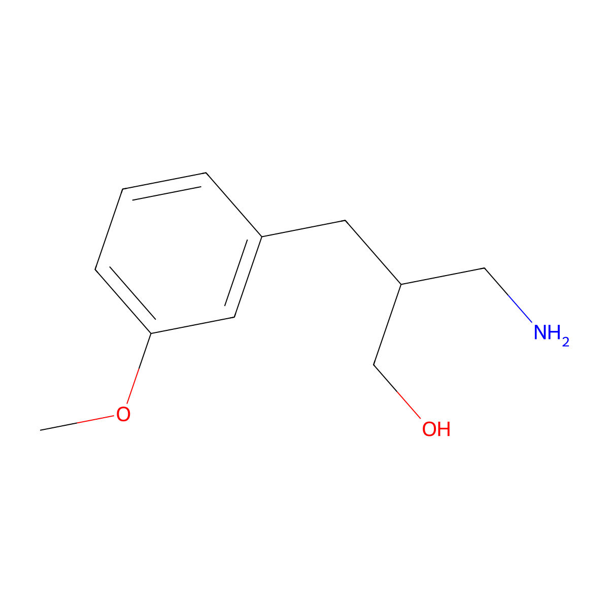 3-Amino-2-(3-methoxybenzyl)propan-1-ol molecular structure, CAS 1017209-76-5