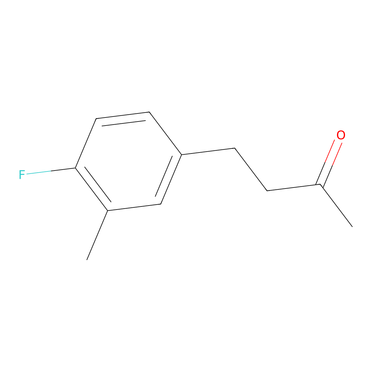 4-(4-Fluoro-3-methylphenyl)butan-2-one molecular structure, CAS 1017209-93-6