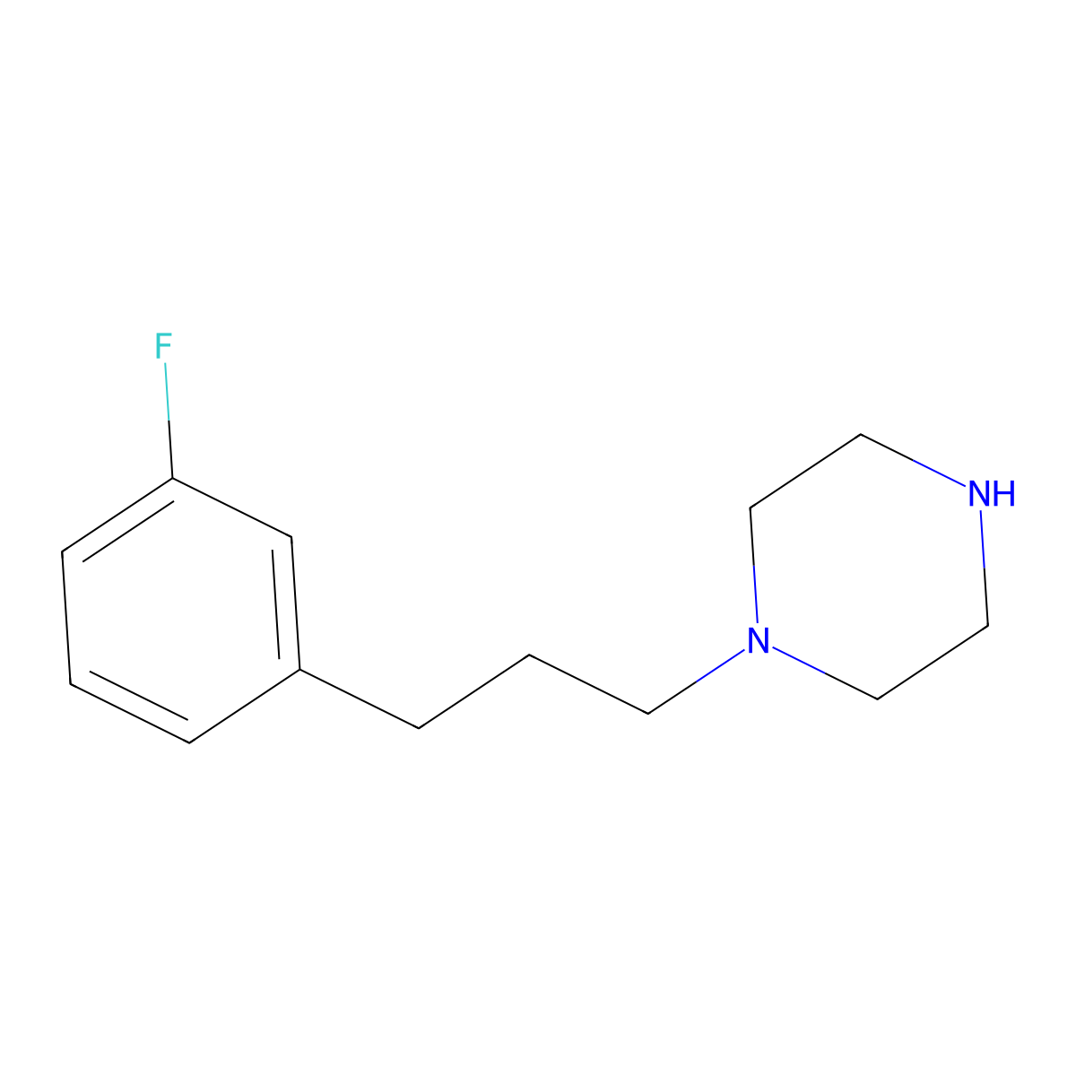 1-[3-(3-Fluorophenyl)propyl]piperazine molecular structure, CAS 1017210-45-5