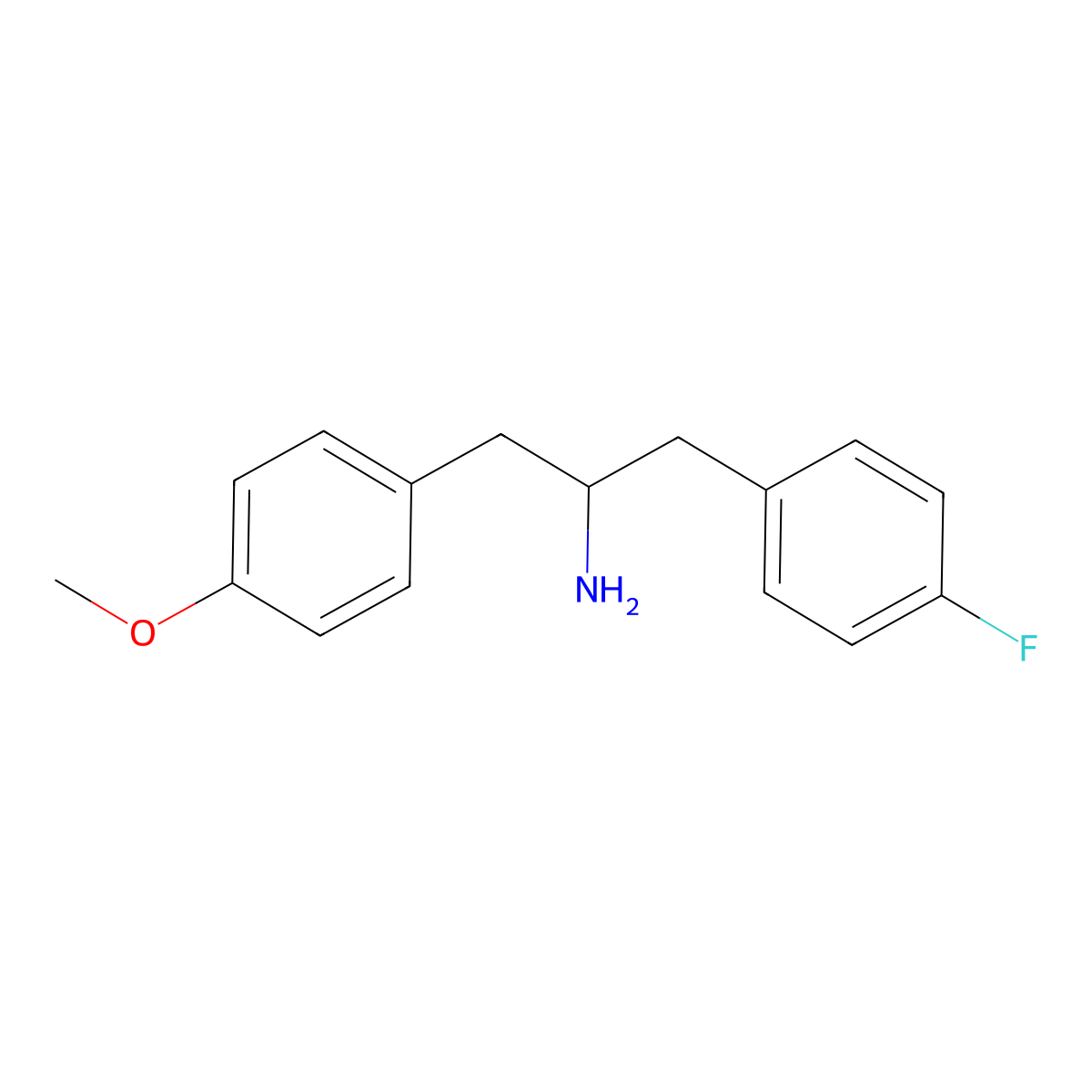 1-(4-Fluorophenyl)-3-(4-methoxyphenyl)propan-2-amine hydrochloride molecular structure, CAS 1017210-54-6