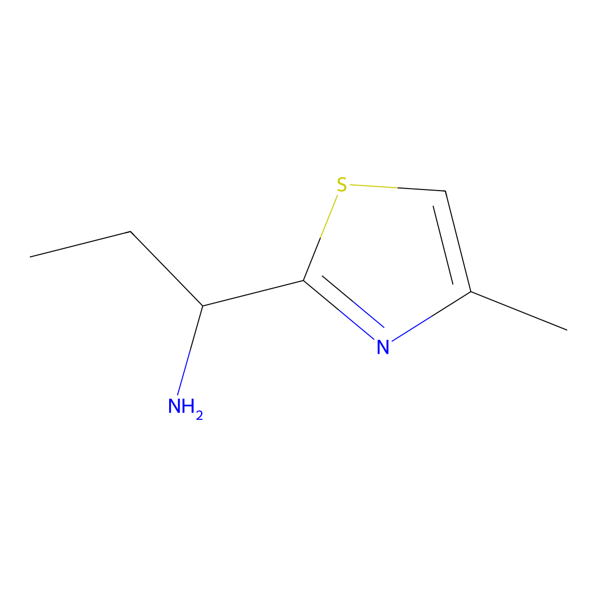 1-(4-Methyl-1,3-thiazol-2-yl)propan-1-amine molecular structure, CAS 1017211-92-5