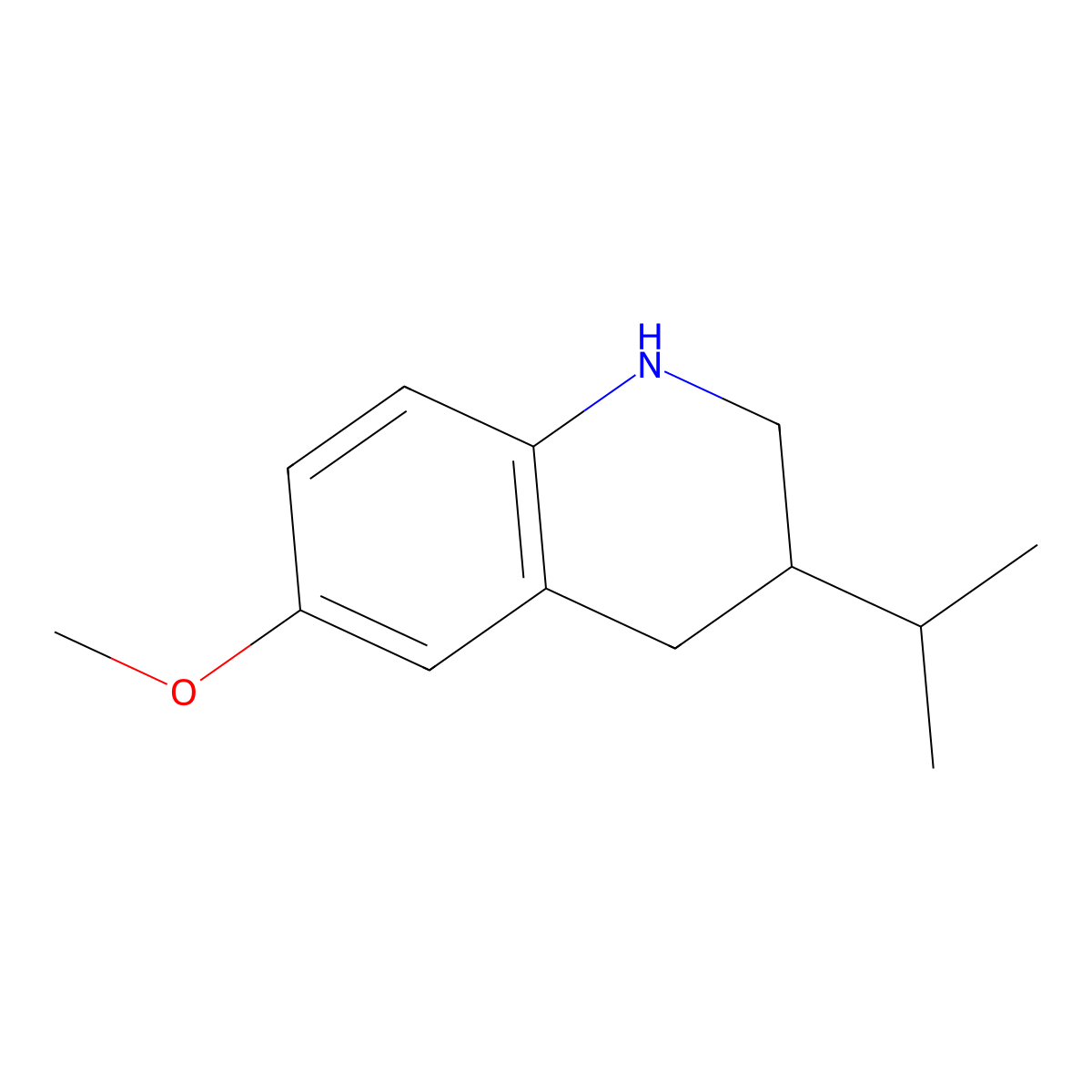 6-Methoxy-3-(propan-2-yl)-1,2,3,4-tetrahydroquinoline molecular structure, CAS 1017219-84-9