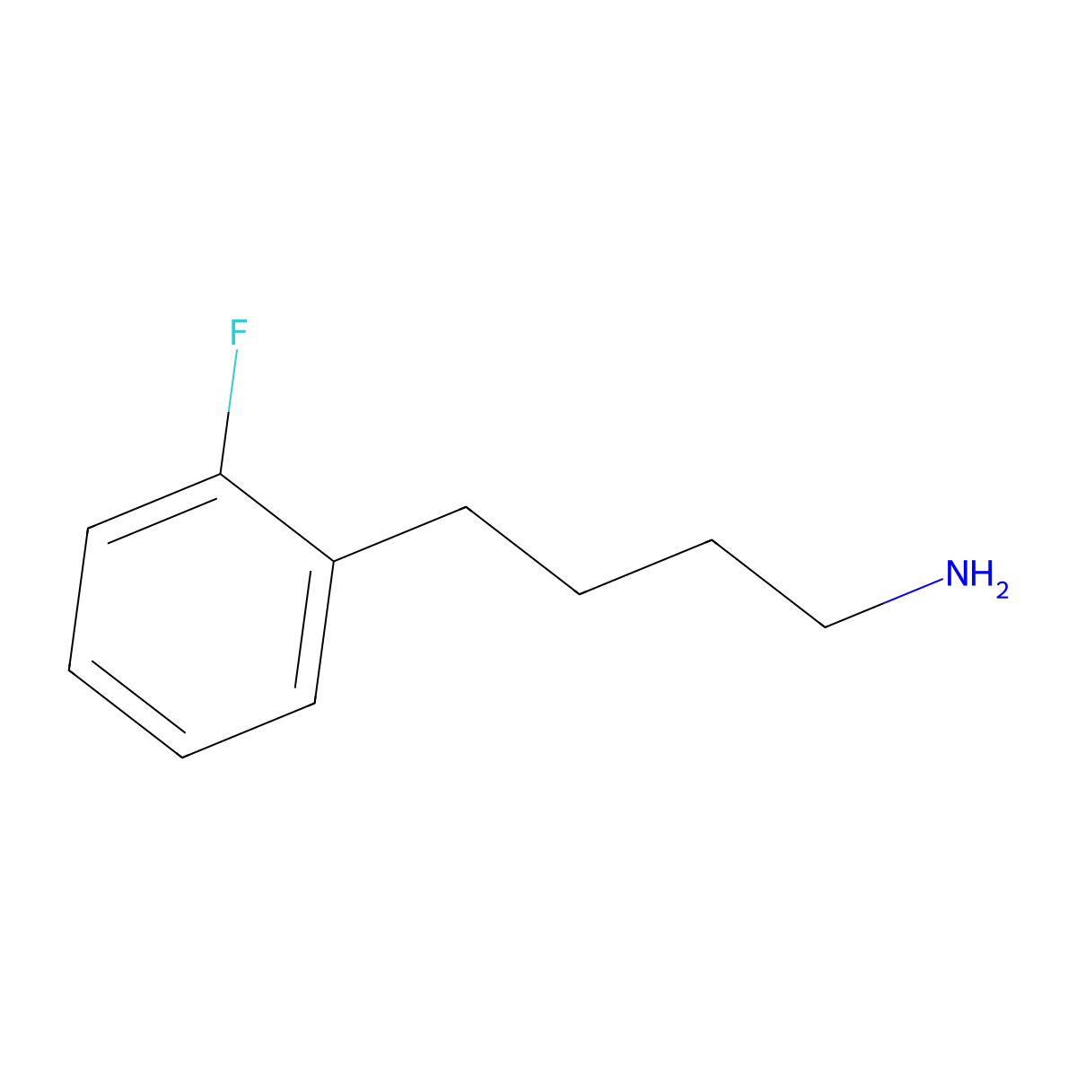4-(2-Fluorophenyl)butan-1-amine molecular structure, CAS 1017226-33-3