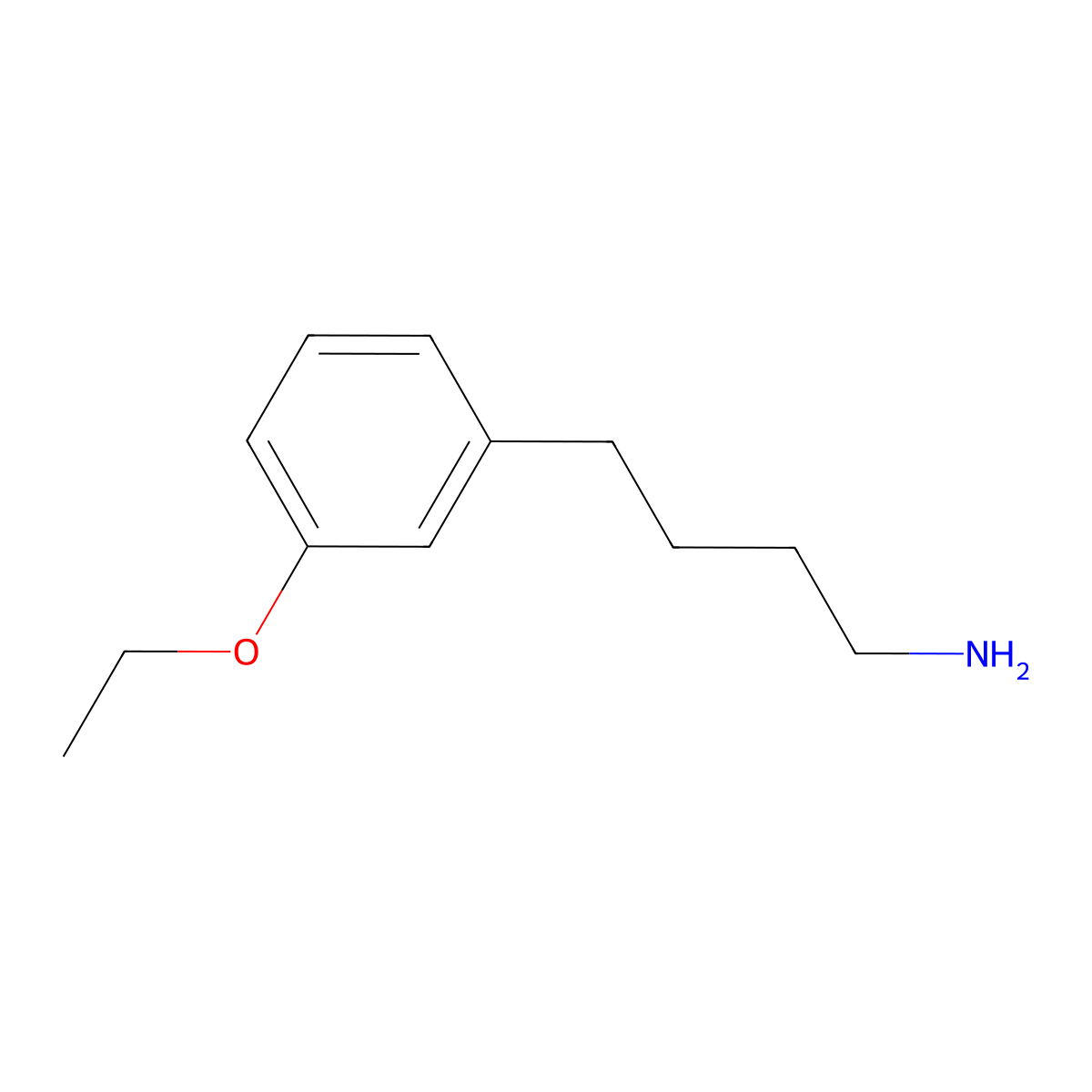 4-(3-Ethoxyphenyl)butan-1-amine molecular structure, CAS 1017226-36-6