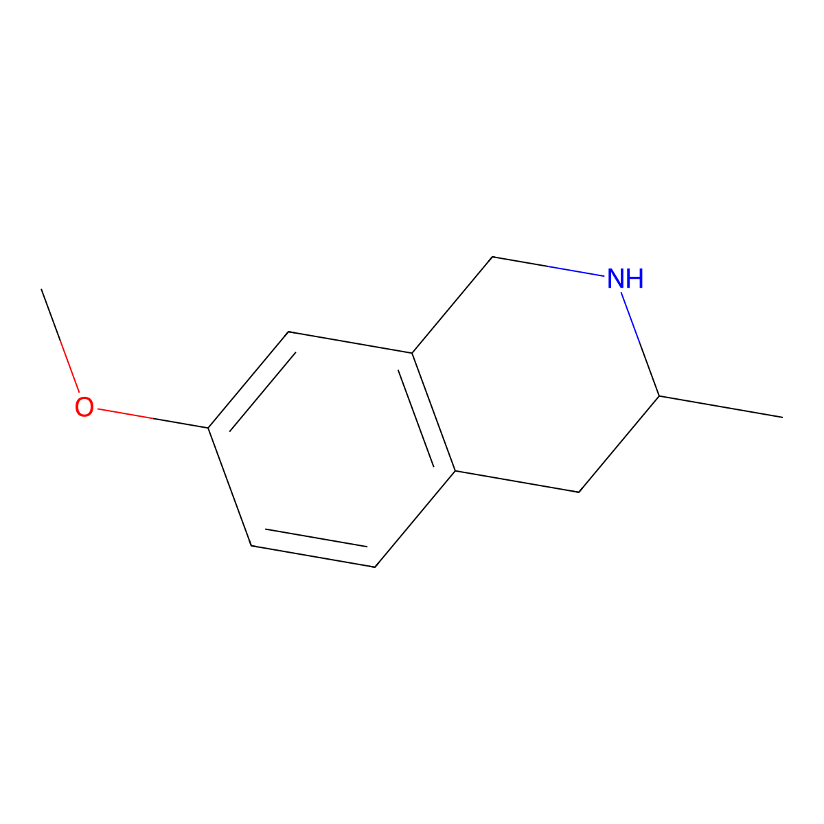 7-Methoxy-3-methyl-1,2,3,4-tetrahydroisoquinoline molecular structure, CAS 1017226-95-7