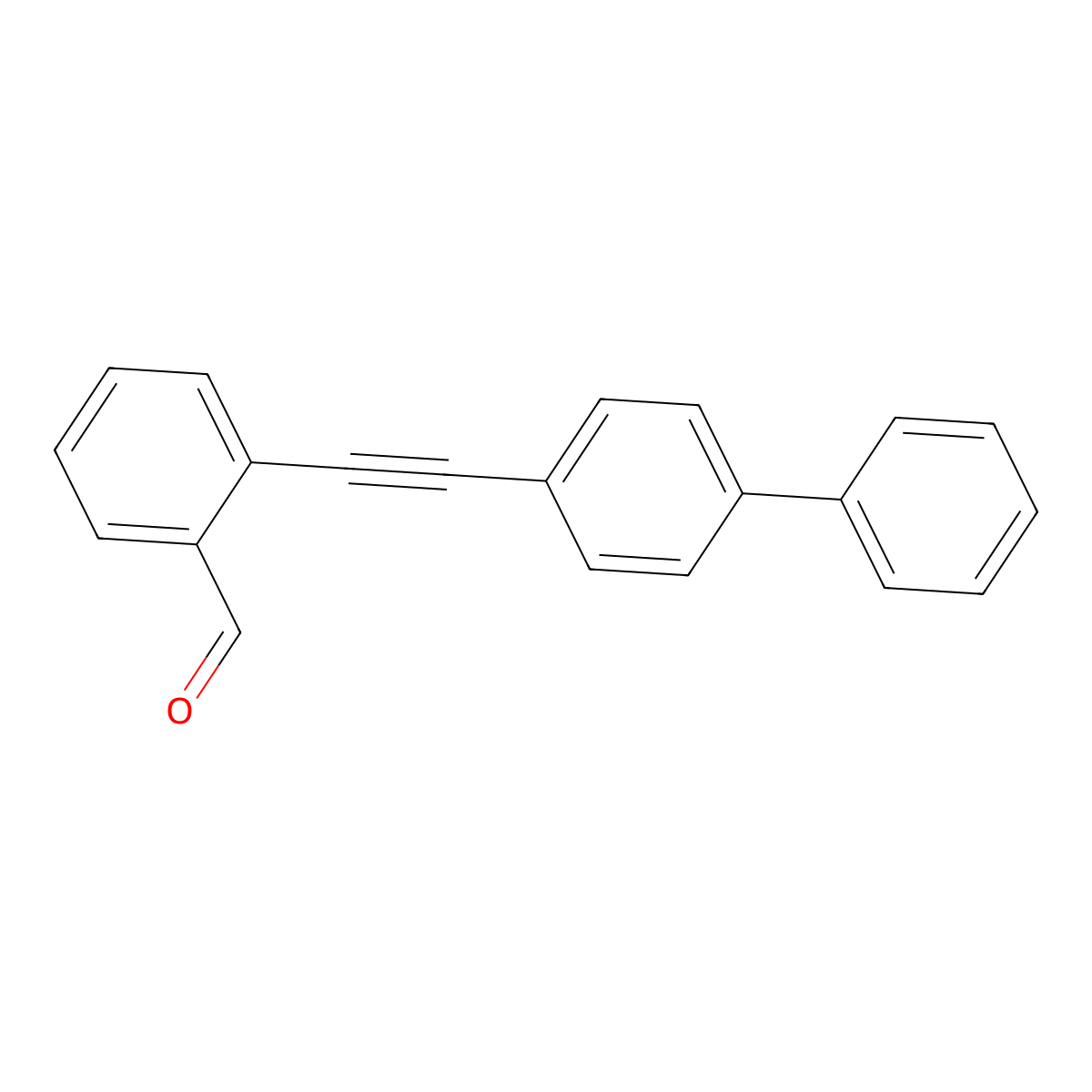 2-([1,1'-Biphenyl]-4-ylethynyl)benzaldehyde molecular structure, CAS 1017235-21-0