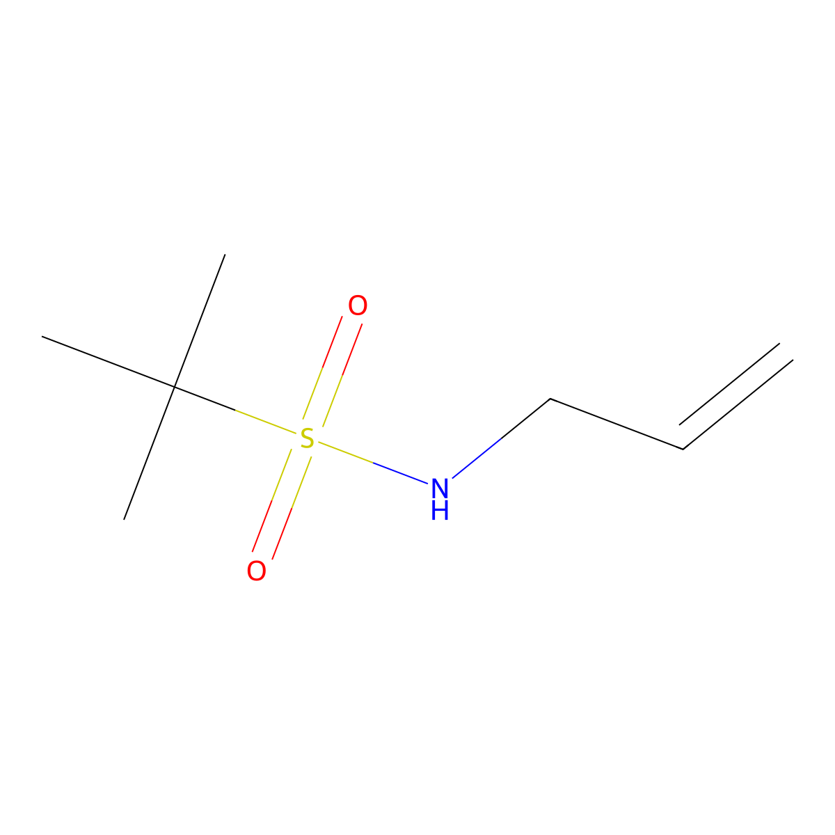 2-methyl-N-(prop-2-en-1-yl)propane-2-sulfonamide molecular structure, CAS 1017238-86-6