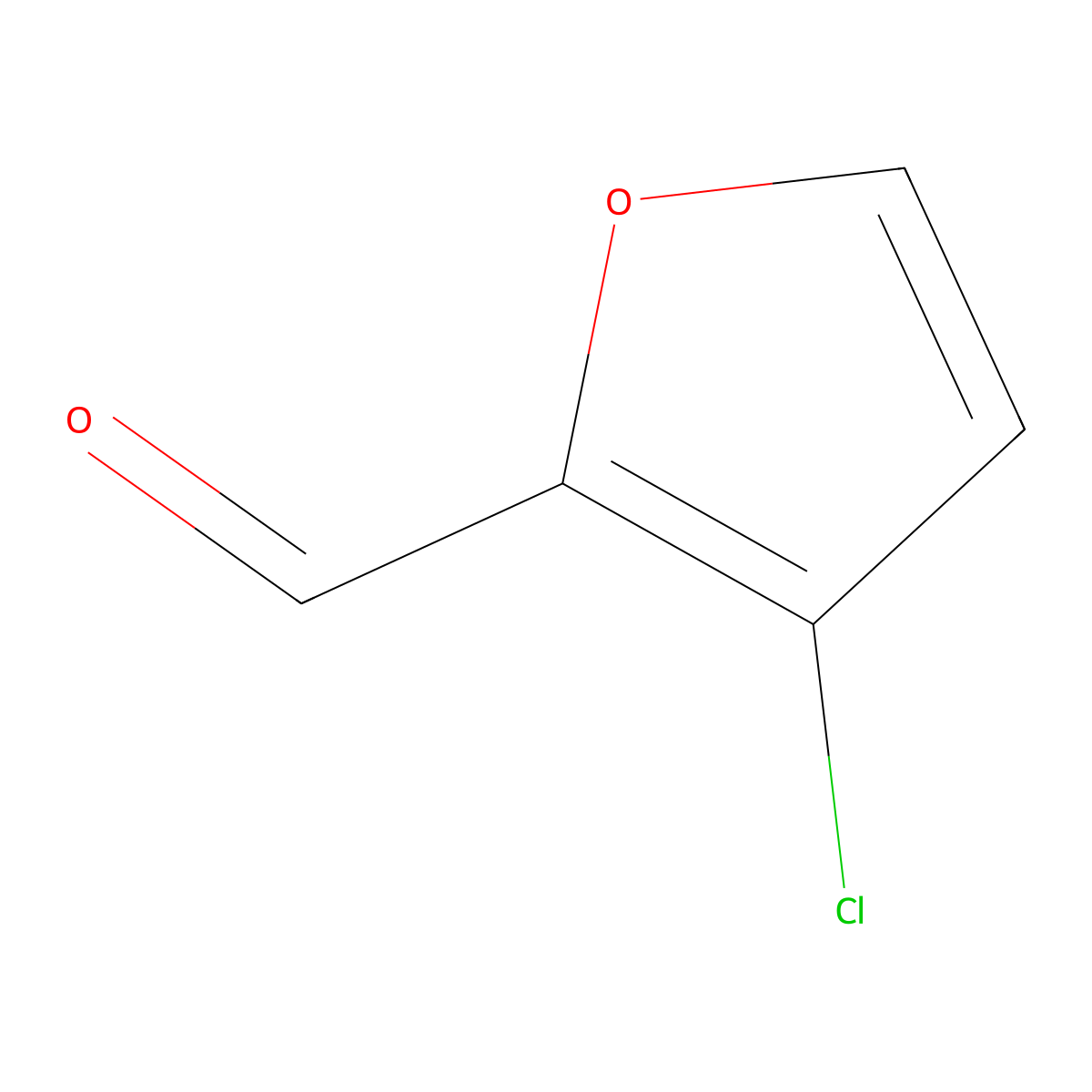 3-Chloro-2-furancarboxaldehyde molecular structure, CAS 101724-23-6