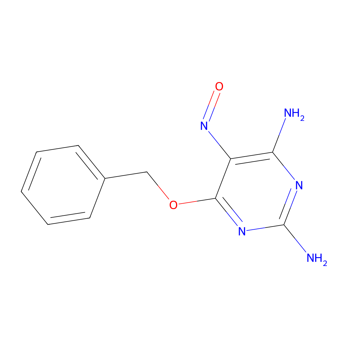 2,4-Diamino-6-benzyloxy-5-nitrosopyrimidine molecular structure, CAS 101724-61-2