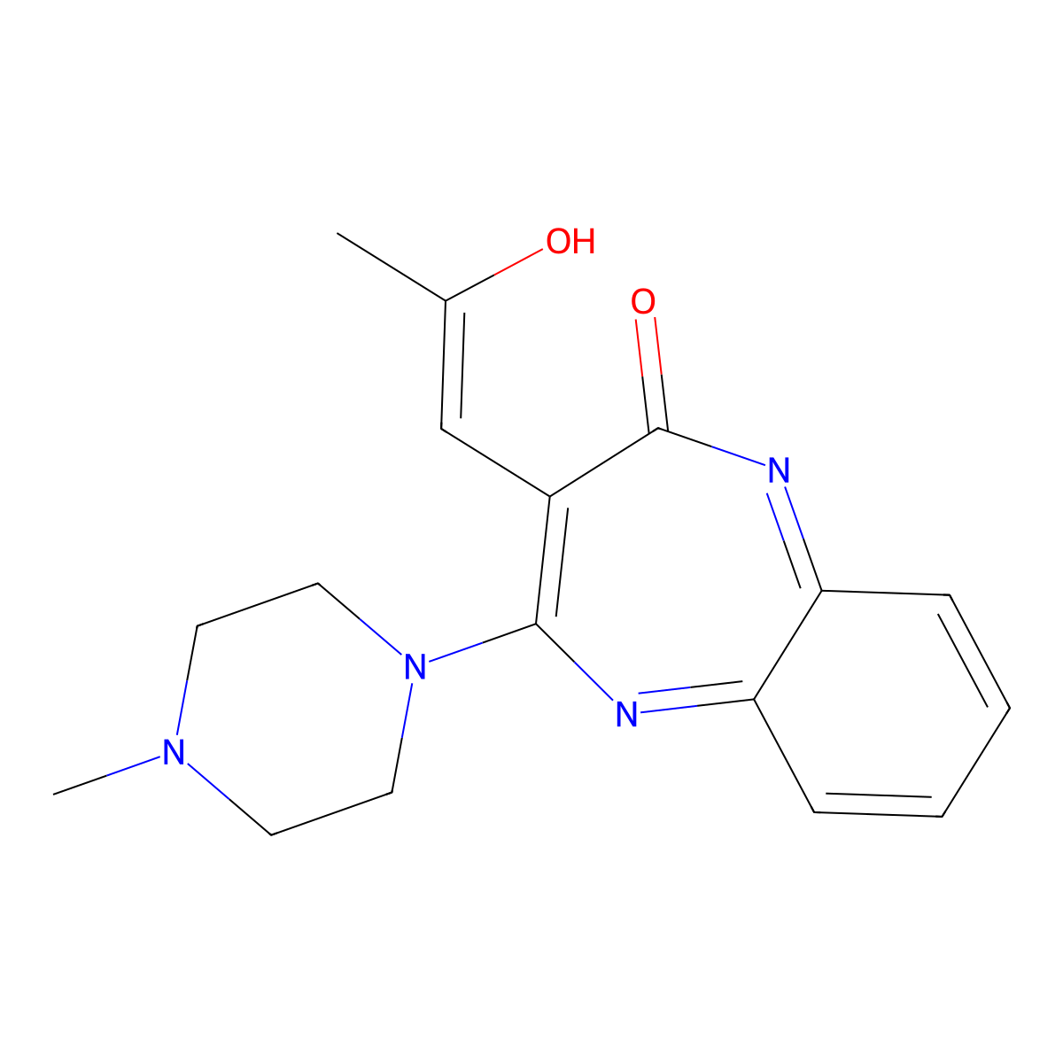 Olanzapine Lactam Impurity molecular structure, CAS 1017241-34-7