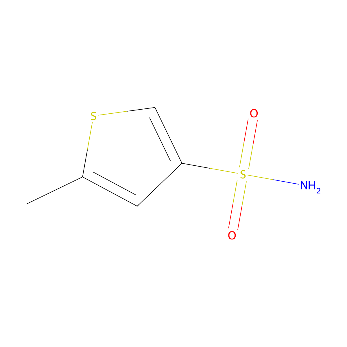 5-Methylthiophene-3-sulfonamide molecular structure, CAS 1017264-52-6