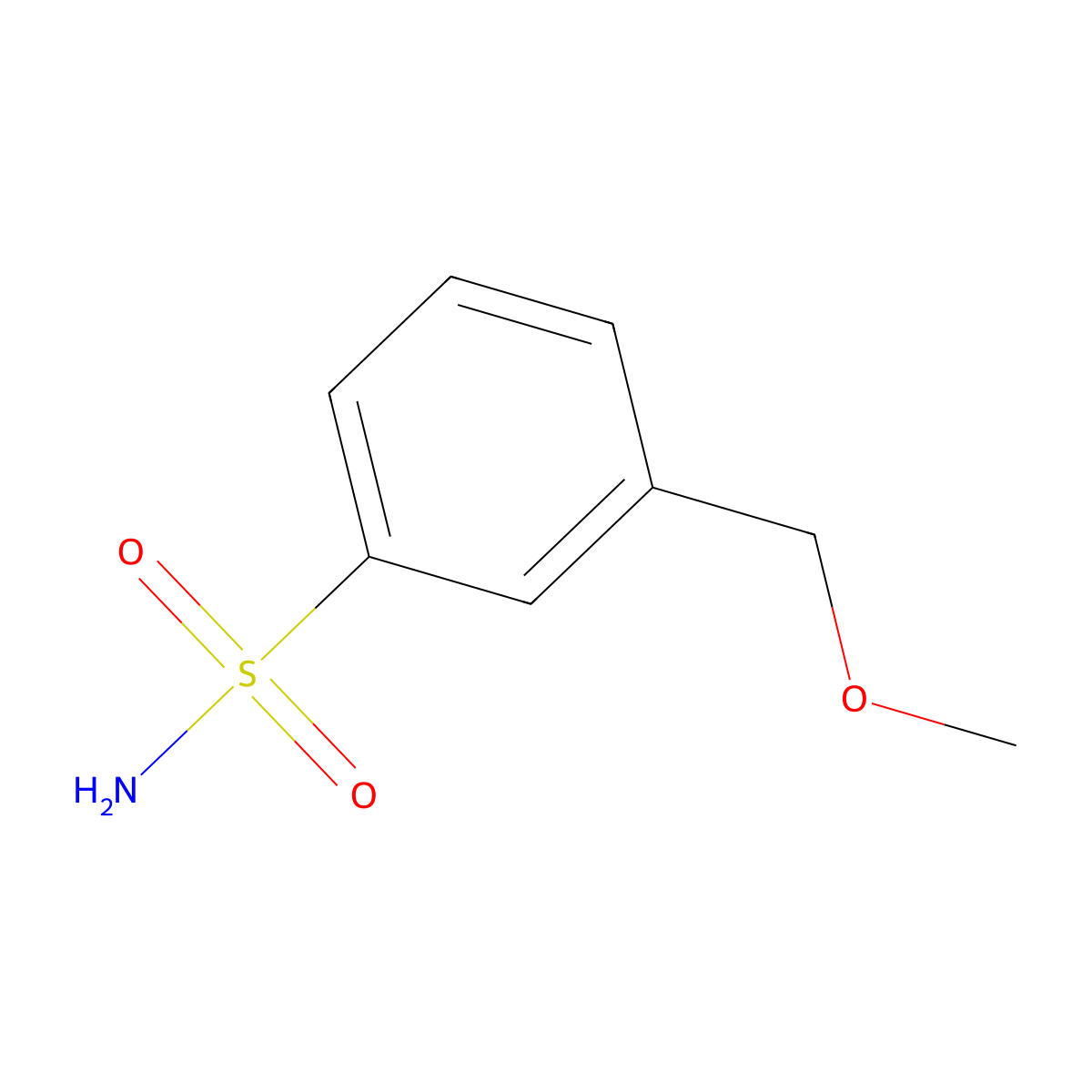 3-(Methoxymethyl)benzene-1-sulfonamide molecular structure, CAS 1017264-53-7